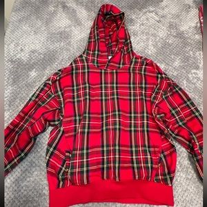 Red Plaid Hoodie